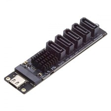 CY Adapter 10Gbps USB-C Type-C to NGFF Key B+M SATA 6Gbps 5 Ports Adapter Con... picture