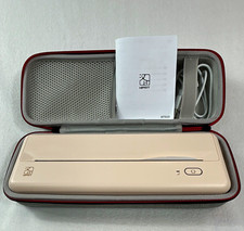 HPRT MT810 Thermal Mobile Printer Bluetooth A4 203 DPI Case USB Manual TESTED picture
