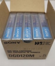 Lot of 5 Sony DGD120M DDS Data Cartridges picture