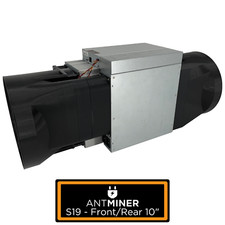 Antminer Front Rear Kit 10 Inch Fan Shroud Silencer KS5 KS3 K7 KA3 S21 S19 D9 L7 picture