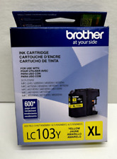 New Genuine Brother LC103XL Yellow Ink Cartridge MFC-J4610DW MFC-J470DW picture