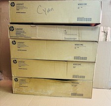 5 Open OEM HP LJ E87640, E87650 Cyan, Mag, Yellow Toner W9053MC,W9052MC,W9051MC picture