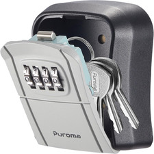 Key Lock Box Combo Wall-Mounted Storage Safe Lockbox Home Office picture