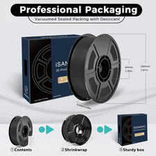 Black PLA 3D Printer Filament 1.75mm 1KG High Precision FDM Printing Spool picture