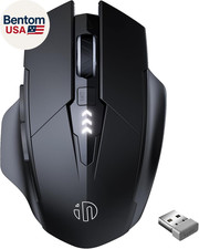 Wireless Mouse Rechargeable, [Battery Level Visible], Silent Click USB 2.4G Cord picture