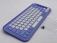 Logitech POP ICON Keys Wireless Bluetooth Keyboard - Lilac and Off-White picture
