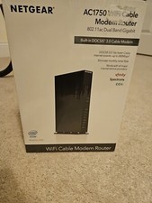 New NETGEAR AC1750 WiFi Gigabit Router Dual Band Model C6300 Cable Modem picture