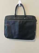 Levenger Black Leather Briefcase for 15