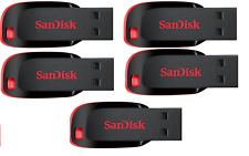 SanDisk Cruzer Blade 32GB USB 2.0 Flash Drive Memory Stick Pen - Lot of 5 Pack picture