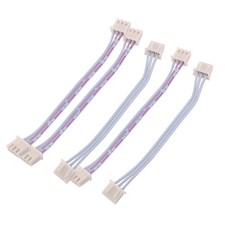 5Pcs Dual End XH2.54 3P Female Connector Cable 10cm Length w Pin Header picture