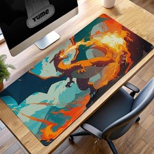 Charizard Fire Blast Gaming Mouse Pad Desk Mat Accessories picture