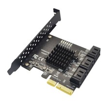 1Pcs PCI-E To 6 Ports SATA 3.0 Controller Expansion Card Adapter 6Gbps For PC b picture