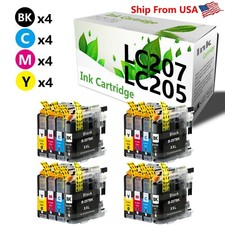 16-Pack LC207 XXL LC205 XXL Ink Cartridge Work With Brother MFC-J4620DW Printer picture