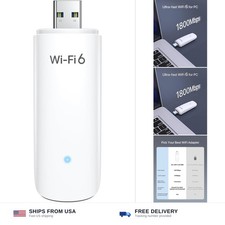 BrosTrend AX1800 USB WiFi 6 for Desktop PC Laptop, Dual Band 5GHz + 2.4GHz picture