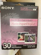 Sony SVM-30SS Color Cartridge and Photo Paper Printing Pack Kit Brand New  picture