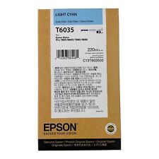 Genuine Epson T6035 Light Cyan Ink for Stylus Pro 7800/9800/7880/9880 Exp.08/23 picture