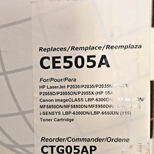 Black Laser Compatible Toner Cartridge CE505A HP 05A CTG05AP for HP Canon picture