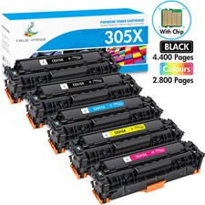 CE410X Toner Cartridge for HP 305A 305X LaserJet Pro 400 Color M451nw M475dw LOT picture