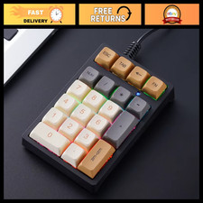 Portable Wired Mini Number Keypad with RGB Backlight - T21 Glimmer Color picture