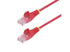 StarTech 10ft Red Slim CAT6 Ethernet Cable, Snagless RJ45, LSZH, 28AWG Pure Bare picture