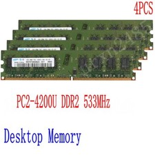 For Samsung 8GB 4x 2GB 2Rx8 DDR2 533MHz PC2-4200U 240pin Desktop Memory DIMM RAM picture