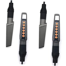 Universal Mini LED Motorcycle Indicators Turn Signal Lights for Space Grey 4pcs picture