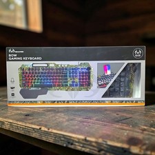 Realtree Bow GRLT1006 RGB Gaming Keyboard – Backlit w/ Detachable Wrist Rest NEW picture