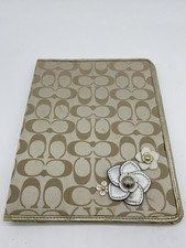 Y2k Vintage Coach Signature C canvas Flower Logo iPad Tablet case picture