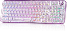 X98 Wireless Mechanical Gaming Keyboard, RGB Backlit, Hot Swappable, Purple picture