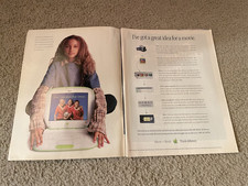 Vintage 2000 APPLE iBOOK Poster Print Ad LAPTOP COMPUTER picture