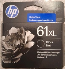HP 61XL BLACK GENUINE INK CARTRIDGE  EXP 08/27- 01/28. BRAND NEW.  picture