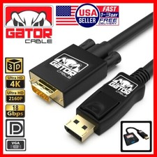 DisplayPort to VGA Cable Adapter Converter Video HDTV PC Monitor Desktop Laptop picture