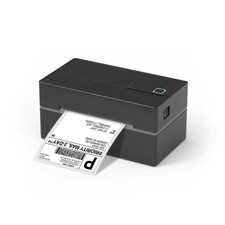 Portable Thermal Label Printer - Black, No Ink Required, 203 DPI, Bluetooth & US picture