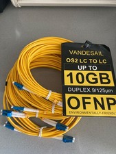 4 Pack LC to LC Fiber Patch Cable OS2  OFNP LC LC Single Mode Fiber Optic... picture