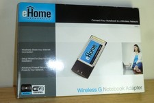 eHome EH101 Wireless G Notebook Adapter IEEE 802.11G/B Compliant 32 Pin Used picture