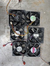 Lot Of 6 Case/Server Fans. 3: 3 Pin, 2: 4 Pin And 1: 5 Pin Fans  picture