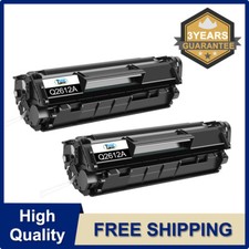2 Pcs Q2612A Toner for HP LaserJet 1018 1012 1015 3020 3055 MFP M1005 BLACK picture