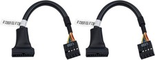 USB 3.0 to USB 2.0 Motherboard Adapter Cable 19-Pin Male to 9-Pin Female, 2-Pack picture