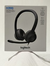 Logitech - H390 Wired USB On-Ear Stereo Comfort Headphones - Black NEW picture