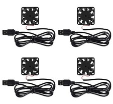 4 Pack USB Brushless Cooling Fan 40Mm High Performance DC 5V Speed 4200 RPM for picture