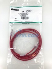 Panduit UTP28SP7RD Cat6 28 AWG Network Patch Cable/Cord, 7 Ft Red ~STSI picture