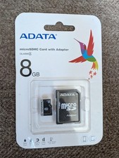 ADATA 8GB Micro SDHC Card Storage Data Digital With Adapter picture