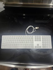 Genuine Apple A1243 Wired Mac Standard USB Keyboard Numeric Keypad Grade A picture