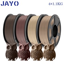 JAYO 4KG PLA Wood 3D Printer Filament 1.75mm 15% Real Wood Fibre 4 Colors picture
