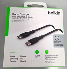 Belkin BoostCharge USB-C to USB-C Cable 6.6 ft (2 m) Black Fast Charge 60W picture