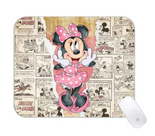 Cartoon Girl Mouse Comic Style Desk Mat Colorful Kids Gaming Pad picture