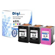 3PK 65XL Black Color refilled Ink Cartridge FOR HP DeskJet 2624 2655 2652 3720 picture
