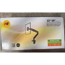 North Bayou NB F100A Monitor Arm Gas-Strut Flexi Mount 22-35 Inch Black Single picture