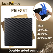 IdeaFormer Double Sided PET+PEI Spring Steel Sheet for Ender 3/5/Pro/CR10 etc picture