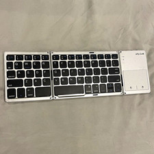 Jelly Comb Foldable Wireless Compact Keyboard w/ Built-In Touchpad Silver picture